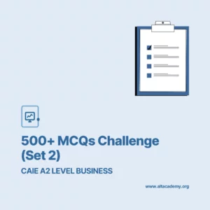 Business A2 500+ MCQs Challenge