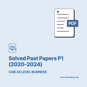 Business AS Solved Past Paper (pdfs)