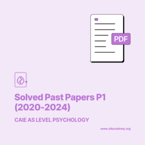 Psychology AS Solved Past Paper (pdfs)