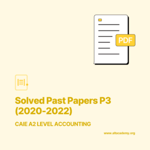 Accounting A2 Solved Past Paper (pdfs)
