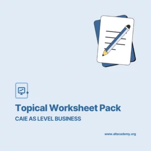 Business AS Topical Worksheet Pack