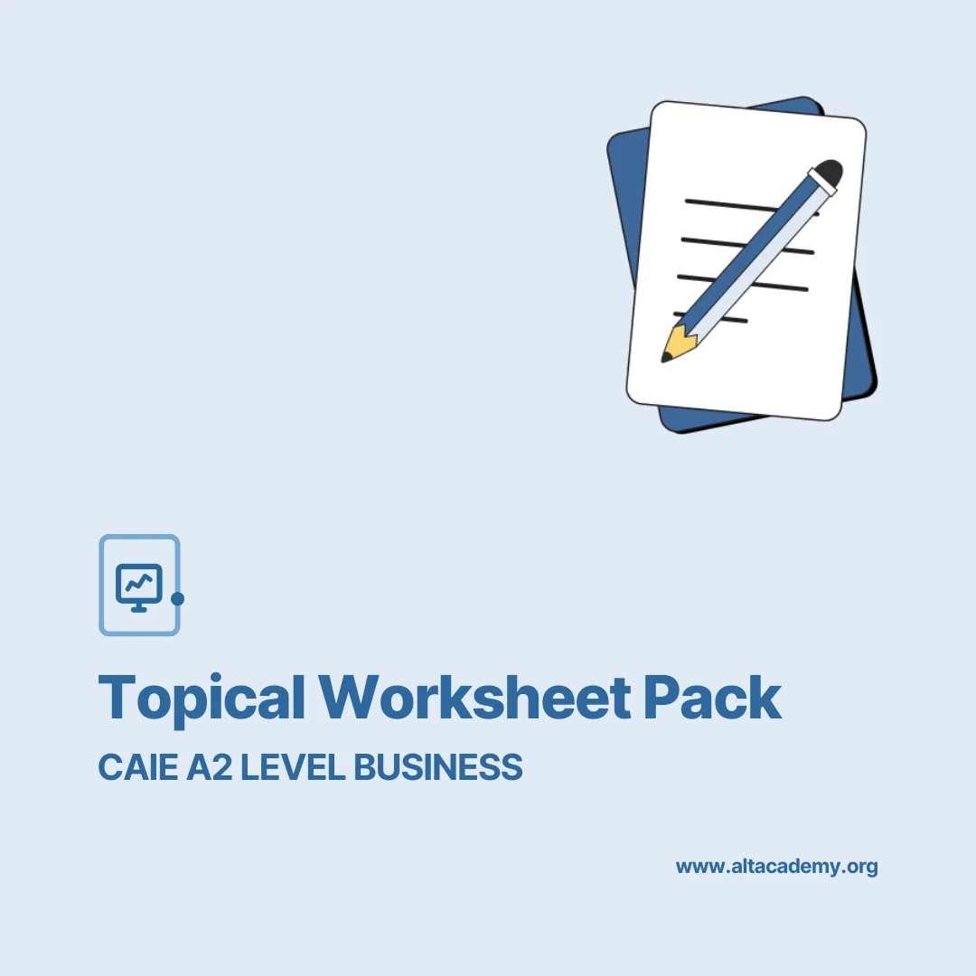 Business A2 Topical Worksheet Pack