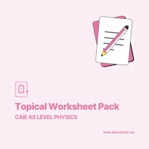 Physics AS Topical Worksheet Pack