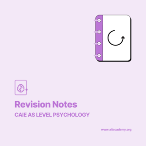 Psychology AS Revision Notes