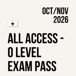 All Access - O Level Exam Pass O/N26