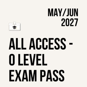 All Access - O Level Exam Pass M/J27