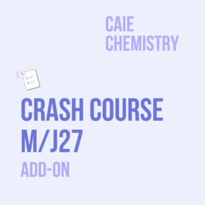 A Level Chemistry Live Classes M/J27 (Add-on)