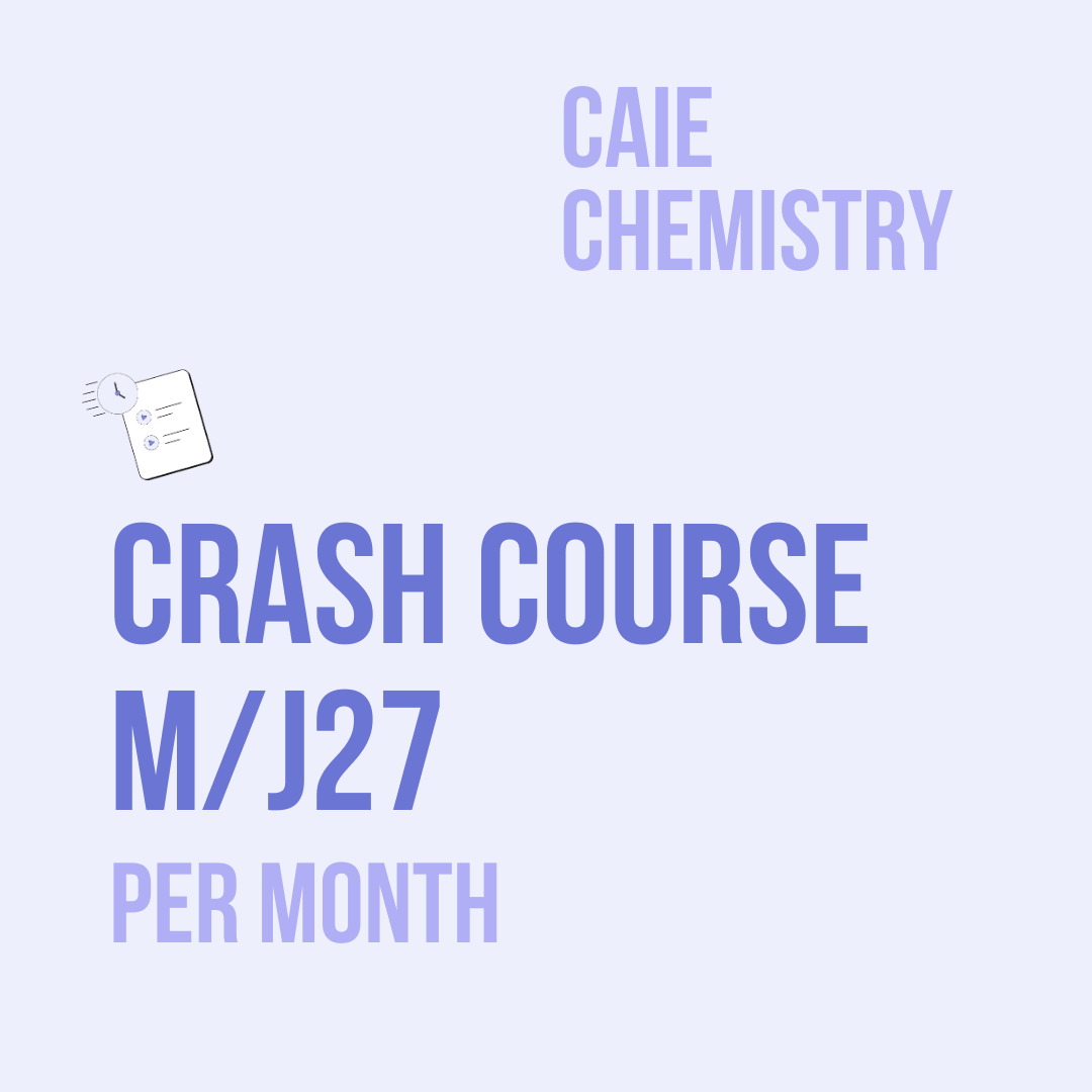 A Level Chemistry Live Classes M/J27 Per Month