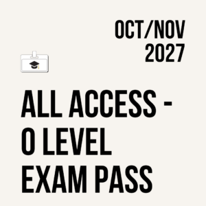 All Access - O Level Exam Pass O/N27